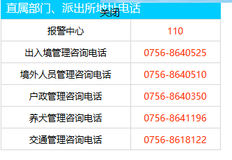 广东省派出所电话号码的重要性及其作用