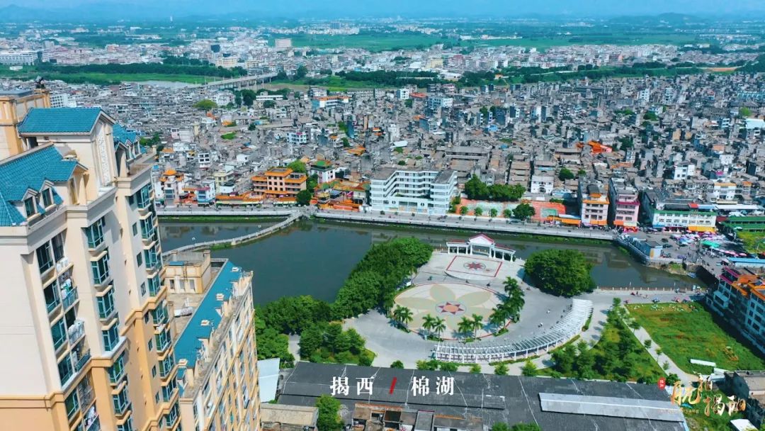 航拍视角下的广东省揭东区，自然美景与人文底蕴的完美结合